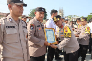 Sebanyak 34 Personil Polres Sukoharjo Berprestasi Tinggi Dapat Penghargaan