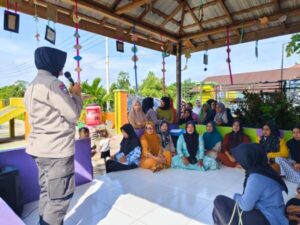 Temui Wali Murid, Satbinmas Polres Lamandau Sosialisasi TPPO