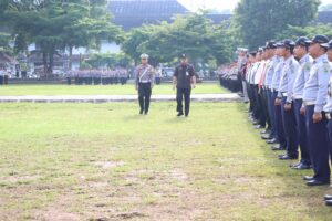 Polres Banjarnegara Apel Gelar Pasukan Operasi Keselamatan Lalu Lintas Candi 2024