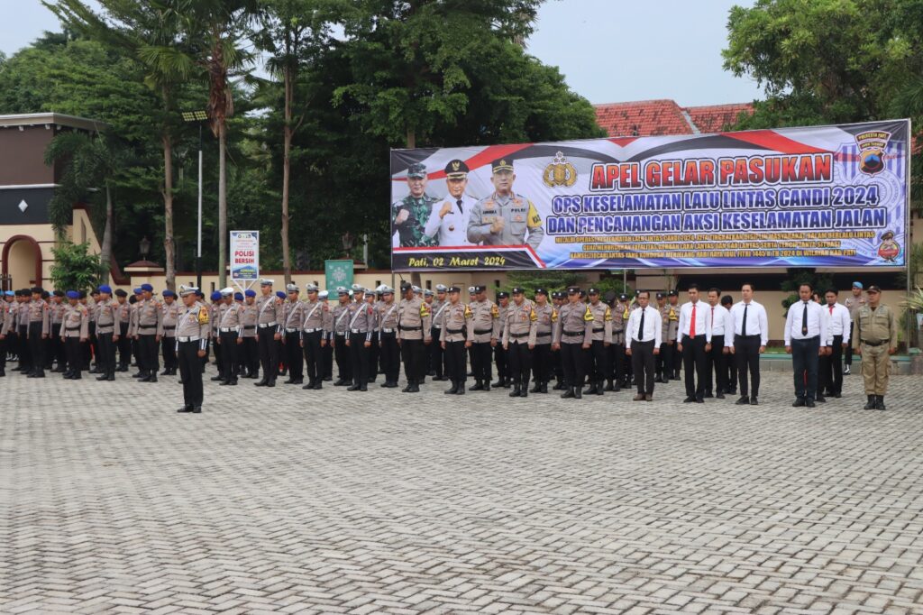 Kapolresta Pati Andhika Bayu Adhittama Hadiri Acara Pencanangan Aksi Keselamatan Jalan