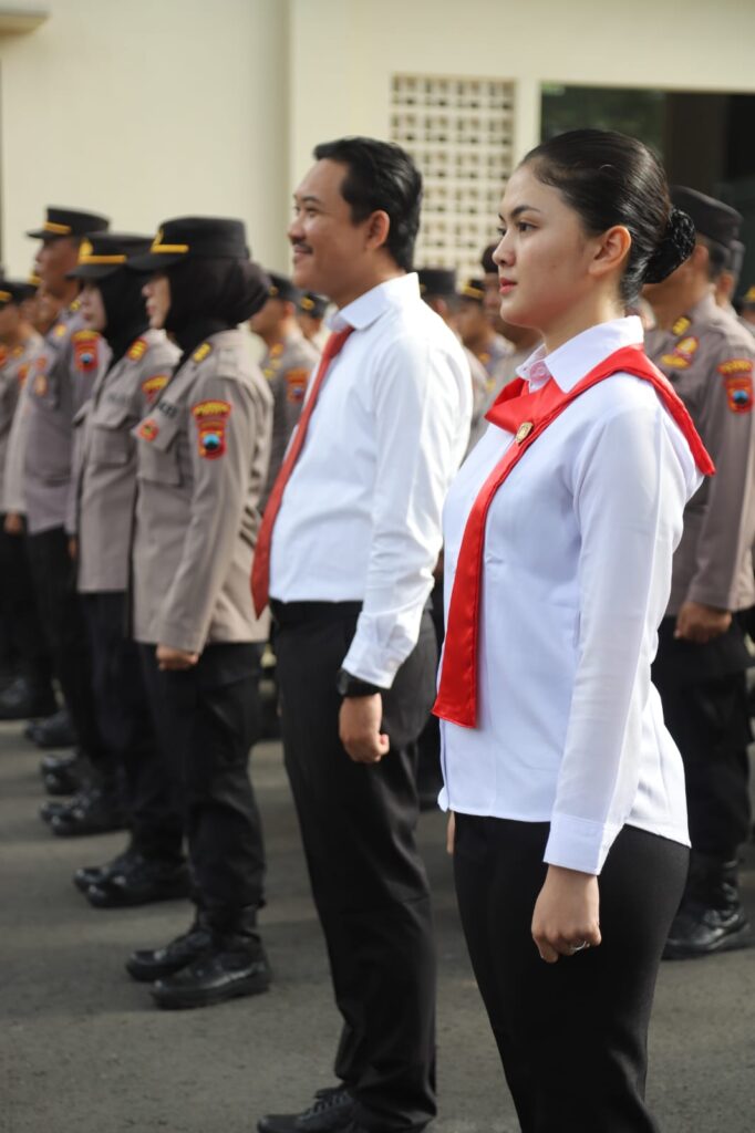 Gelar Apel Pagi, Personel Polresta Pati Ucapan Tribrata dan Catur Prasetya