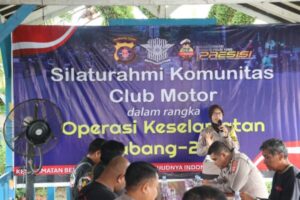 Ops Keselamatan, Ditlantas Polda Kalteng Gandeng Komunitas Club Motor Kota Palangka Raya