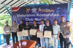 Ops Keselamatan 2024, Ditlantas Polda Kalteng Silaturahmi dengan Komunitas Club Motor