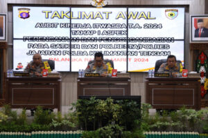 Polda Kalteng Taklimat Awal Audit Kinerja Perencanaan dan Pengorganisasian 2024