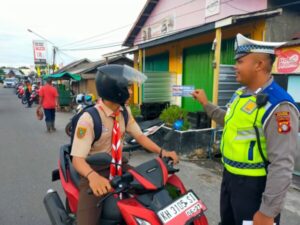 Satlantas Polres Sukamara Kembali Berikan Himbauan Keselamatan Berlalulintas