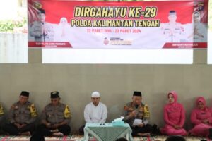 Polres Lamandau Buka Puasa Bersama Anak Yatim Syukuran HUT Polda Kalteng Ke-29