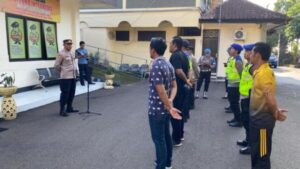 Apel Ops Cipkon Agung 2024, Polres Jembrana Pengecekan dan Pengawasan Personel