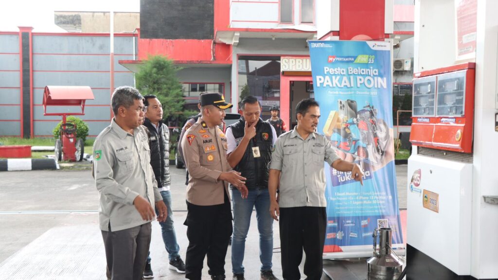 Cegah Kecurangan, Polresta Banyumas Sidak SPBU