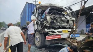 Tabrakan Karambol di Secang Magelang Diduga Karena Rem Truk Kontainer Blong