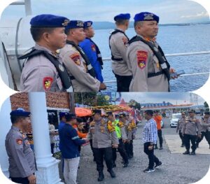 Satpolairud Polresta Banyuwangi Patroli Gabungan Di Penyebrangan Pelabuhan ASDP/LCM