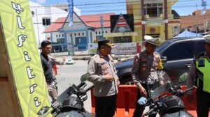 Arus Balik, Polres Humbahas Menghimbau Pemudik Istirahat di Pos Bila Kelelahan