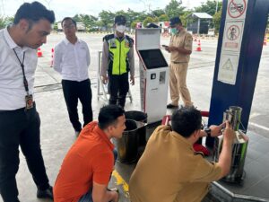 Ditreskrimsus Polda Jateng Cek SPBU di Sragen Jelang Arus Mudik Lebaran