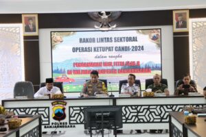 Hadapi Mudik Lebaran, Polres Banjarnegara Gelar Rakor Linsek Operasi Ketupat Candi 2024