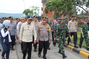 Kunker Kapolri di Pelabuhan ASDP Gilimanuk Disambut Kapolres Jembrana