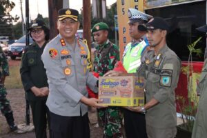 Ops Ketupat Telabang 2024, Kapolres Lamandau dan Forkopimda Cek Pospam dan Posyan