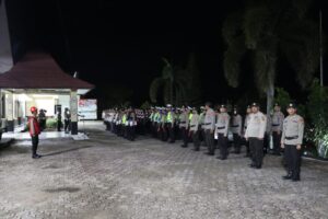 Polres Lamandau Apel Pasukan PAM Malam Takbir dan Idul Fitri 1445 H