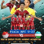 Semifinal Piala Asia U-23, Kapolres Humbahas Gelar Nobar
