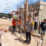 Kapolres Lamandau Cek Pembangunan Rumah Dinas Polsek Sematu Jaya