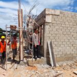 Progres Pembangunan Rumah Dinas Polsek Sematu Jaya Ditinjau Kapolres Lamandau