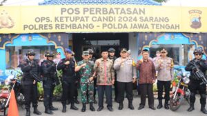 Kapolres Rembang Bersama Forkopimda Cek Pos Pam Ops Ketupat Candi 2024