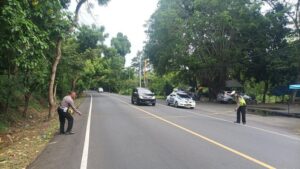 Gran Max Terbalik dan Tabrak Ertiga di Jalan Denpasar-Gilimanuk