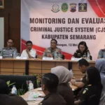 Satukan Persepsi dalam Penanganan Perkara, Polres Semarang Gelar Monev CJS