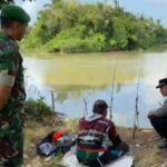 Polsek Kabat & Koramil Songgon Patroli di Muara Pantai Pondoknongko Banyuwangi
