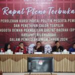 Personil Polres Lamandau Amankan Rapat Pleno Penetapan Anggota DPRD