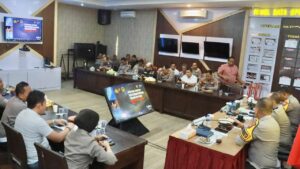 Kabaharkam Polri Pimpin Rakor Kesiapan Pengamanan di Polresta Banyuwangi