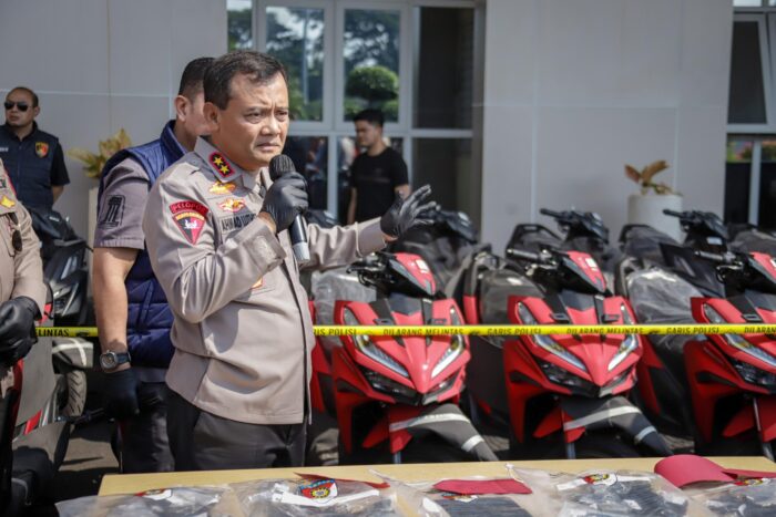Pengiriman 80 Motor Bodong dari Semarang ke Vietnam di Ungkap oleh Polda Jateng