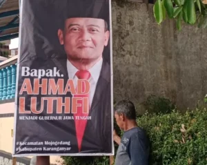 Baliho Bolone Mas Luthfi Dukung Nyalon Gubernur Bertebaran