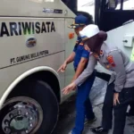 Tim Gabungan Sukoharjo Ramp Check Bus Pariwisata Guna Cegah Kecelakaan Lalu Lintas