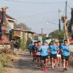 Kapolres Karanganyar Mengajak Atlet Lari Lintas Desa