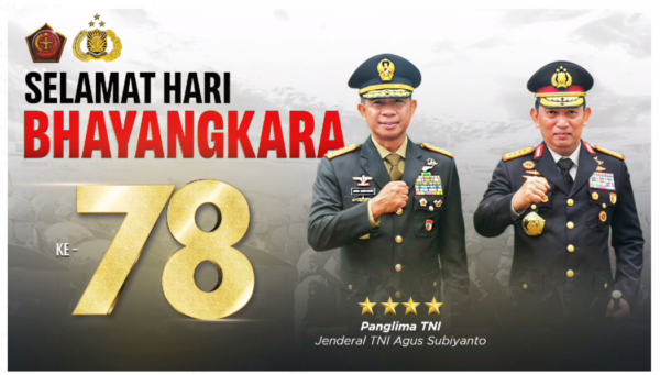Video: Panglima TNI Sampaikan Pesan Optimisme pada Perayaan Hari Bhayangkara ke-78