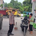 Patroli Siang Polsek Sedan di SPBU Karas, Cek Stok BBM Serta Pastikan Kamtibmas