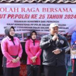 Hadiri Olahraga Bersama HUT PP Polri ke 25, Kapolres Rembang Apresiasi Kontribusi Purnawirawan