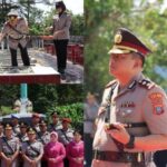 Hari Bhayangkara ke-78, Kapolres Humbahas Hary Ardianto Ziarah ke Taman Makam Pahlawan Tarutung