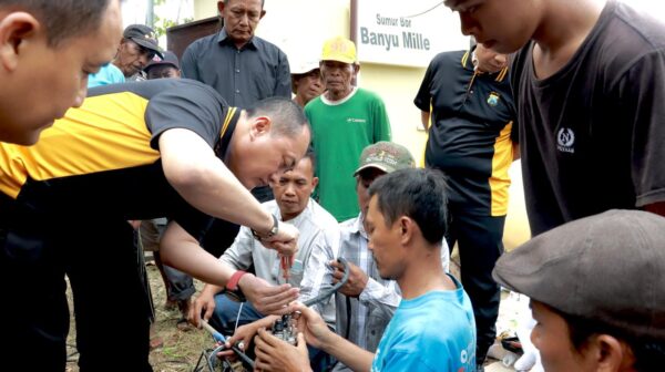 Polresta Banyuwangi Revitalisasi Sumur Bor yang Membantu 147 KK di Dusun Pal 7
