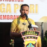 Kapolres Pimpin Upacara Pengukuhan Komite Olah Raga Polri Polres Jembrana