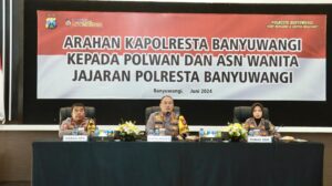 Pembekalan Profesionalisme bagi Polwan dan ASN Wanita Polresta Banyuwangi