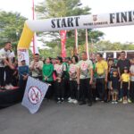 Olahraga Bersama TNI-POLRI dan Masyarakat Memeriahkan Hari Bhayangkara Ke-78 di Jembrana