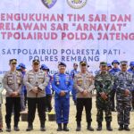 Pelantikan Relawan SAR “Arnavat” dari Polres Rembang dan Polresta Pati Digelar
