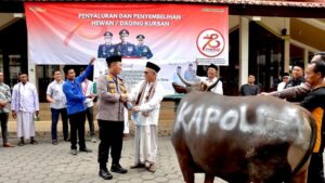 10 Sapi dan 17 Kambing Diserahkan Kapolda Jatim untuk Warga Banyuwangi