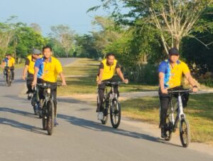 Kapolres Lamandau Ajak Personil Goes Sepeda Santai