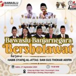 Bawaslu Banjarnegara Padukan Sosialisasi Pilkada dan Bersholawat dalam Acara Malam Ini