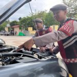 Dukung Kelancaran PAM Kampanye, Polres Lamandau Satsamapta Cek Ranmor Dinas