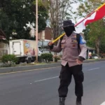 Sambut Hari Kesaktian Pancasila, Polisi Banyuwangi Jalan Kaki 35 KM