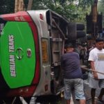 Bus Rombongan Asal Tangerang Terguling di Pekalongan, Satu Orang Tewas