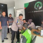 Polda Jateng Berikan Pemeriksaan Kesehatan Gratis kepada Driver Ojek Online