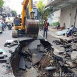 Penyebab Jalan Muharto Kota Malang Ambles Secara Tiba-tiba